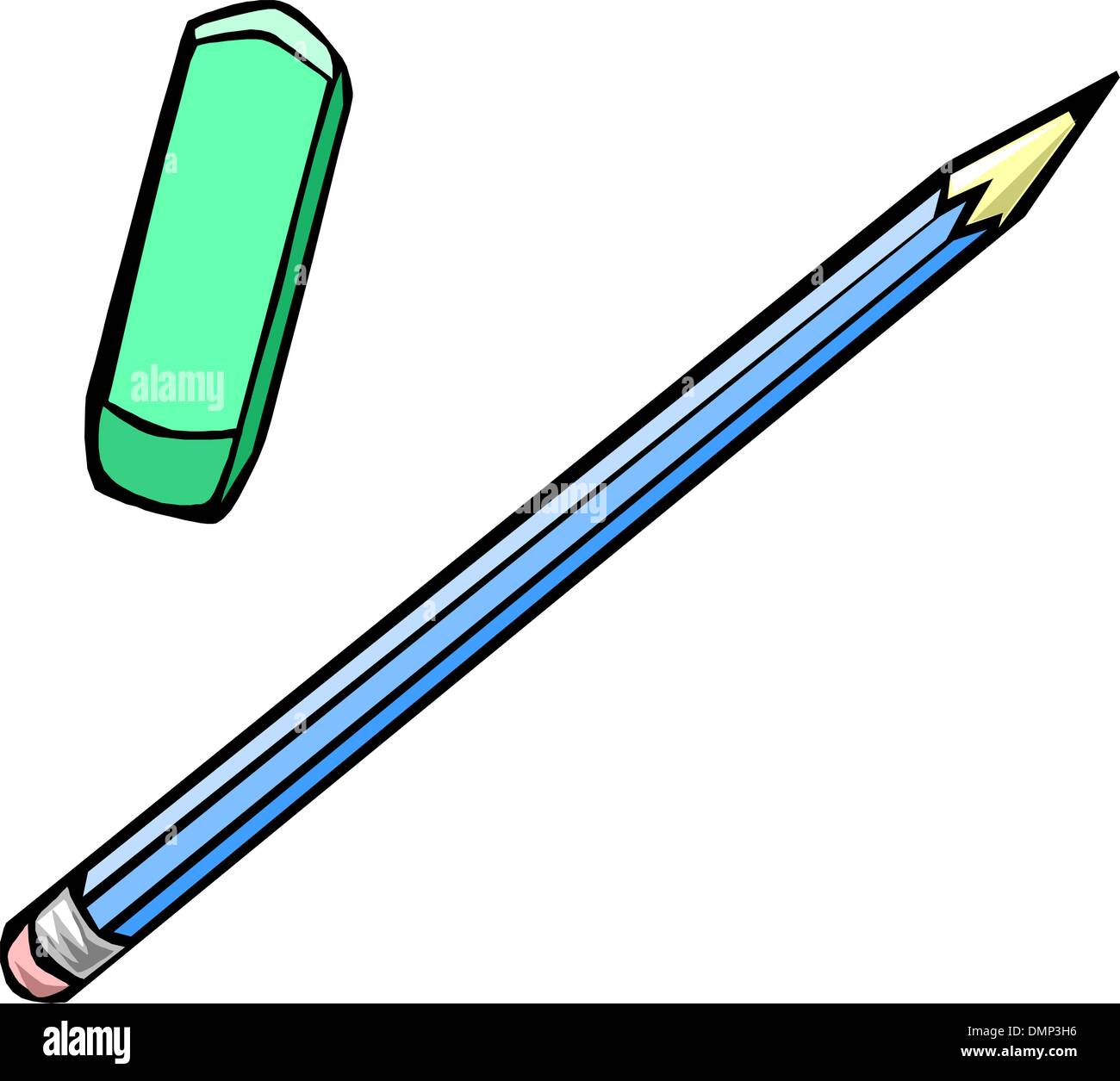 pencil and eraser Stock Vector Image & Art Alamy