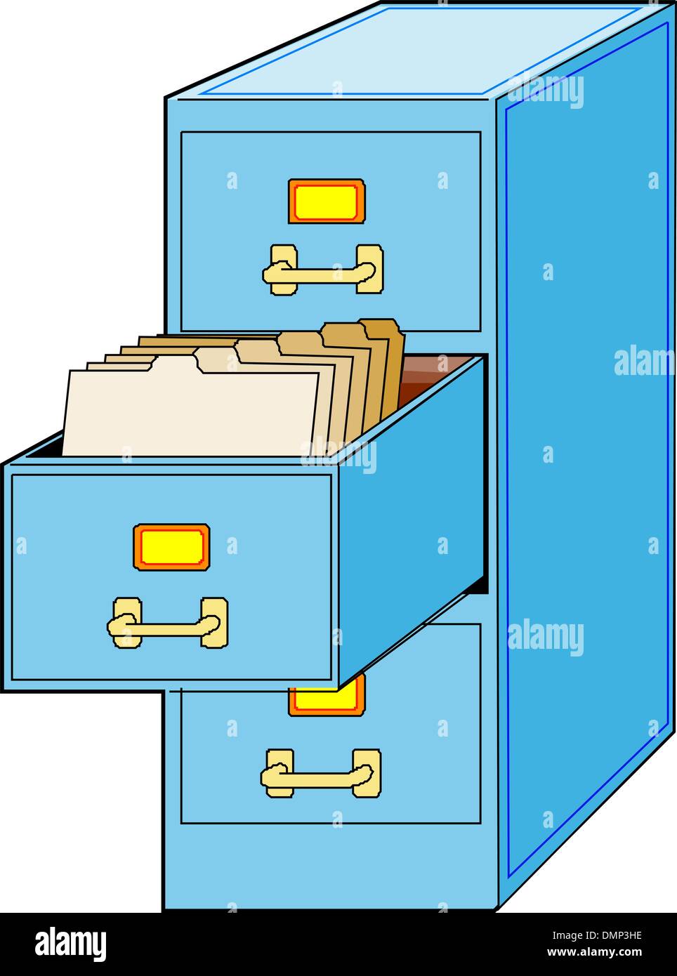 Filing Cabinet Stock Vector Images Alamy