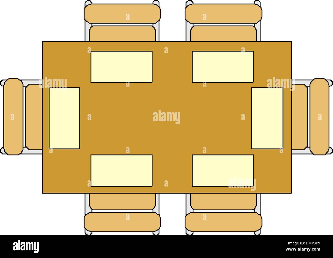 armchairs and table Stock Vector Image & Art - Alamy