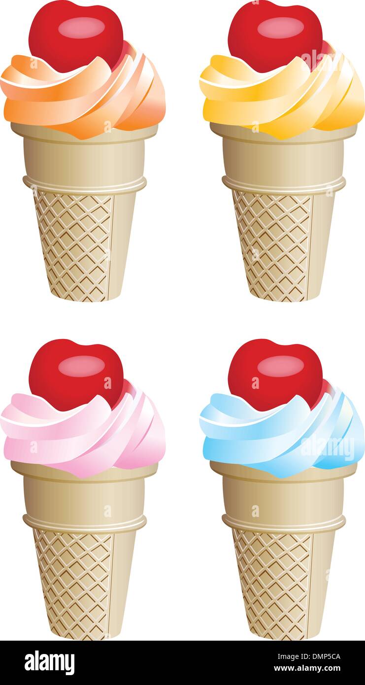 vector fruit icecream Stock Vector Image & Art - Alamy