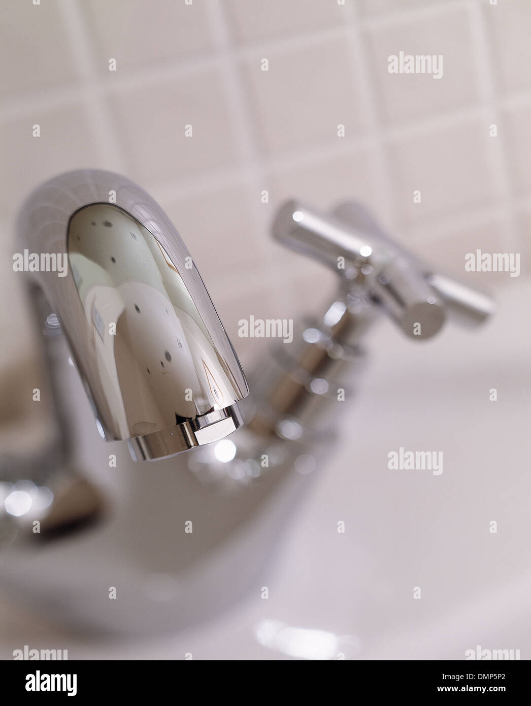 Bathroom mixer tap detail Stock Photo Alamy