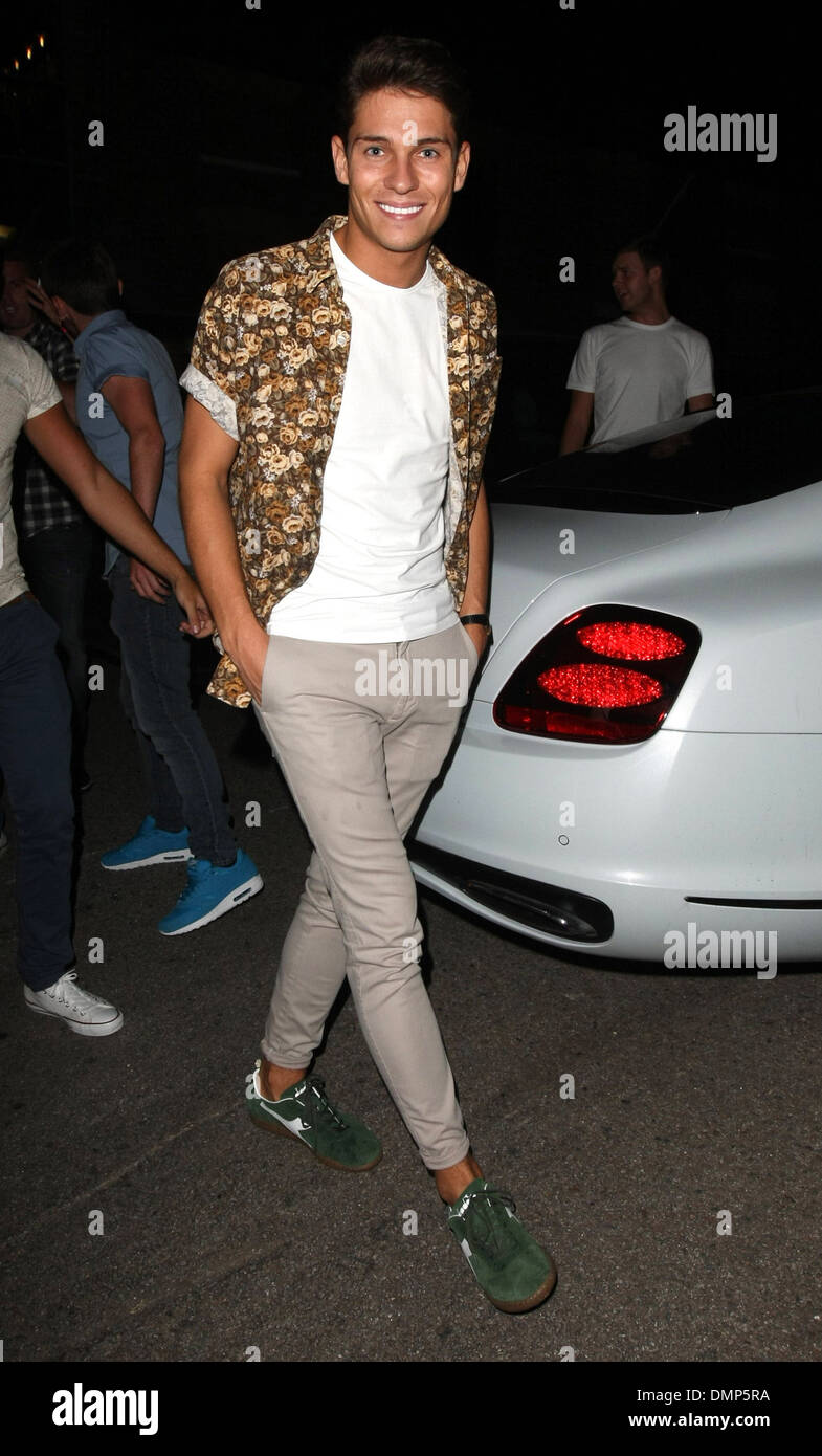 Joey Essex outside Faces nightclub Essex England - 10.08.12 Featuring