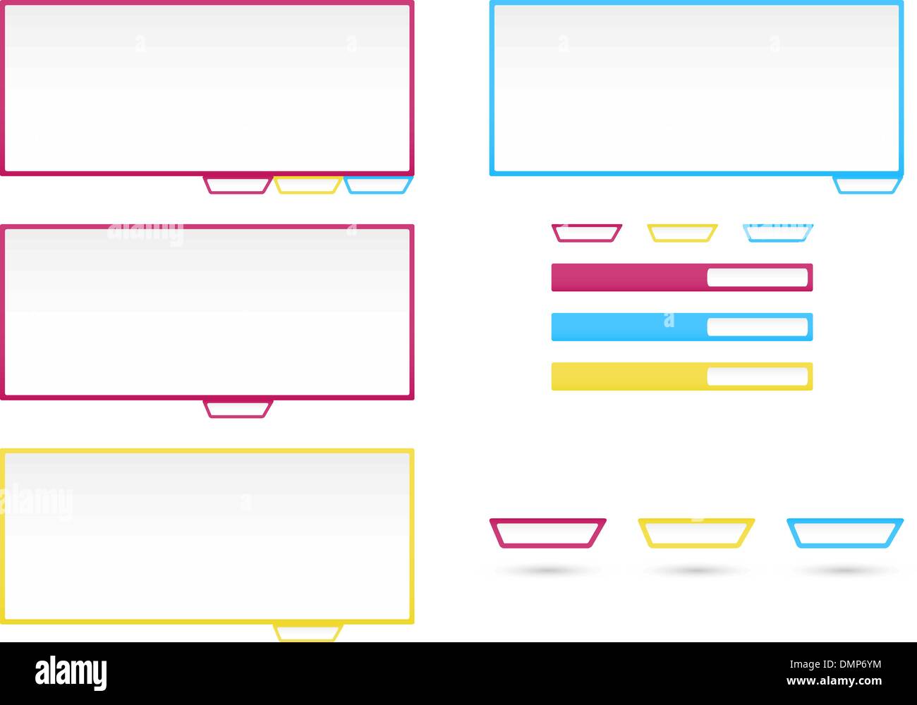 web elements templates Stock Vector