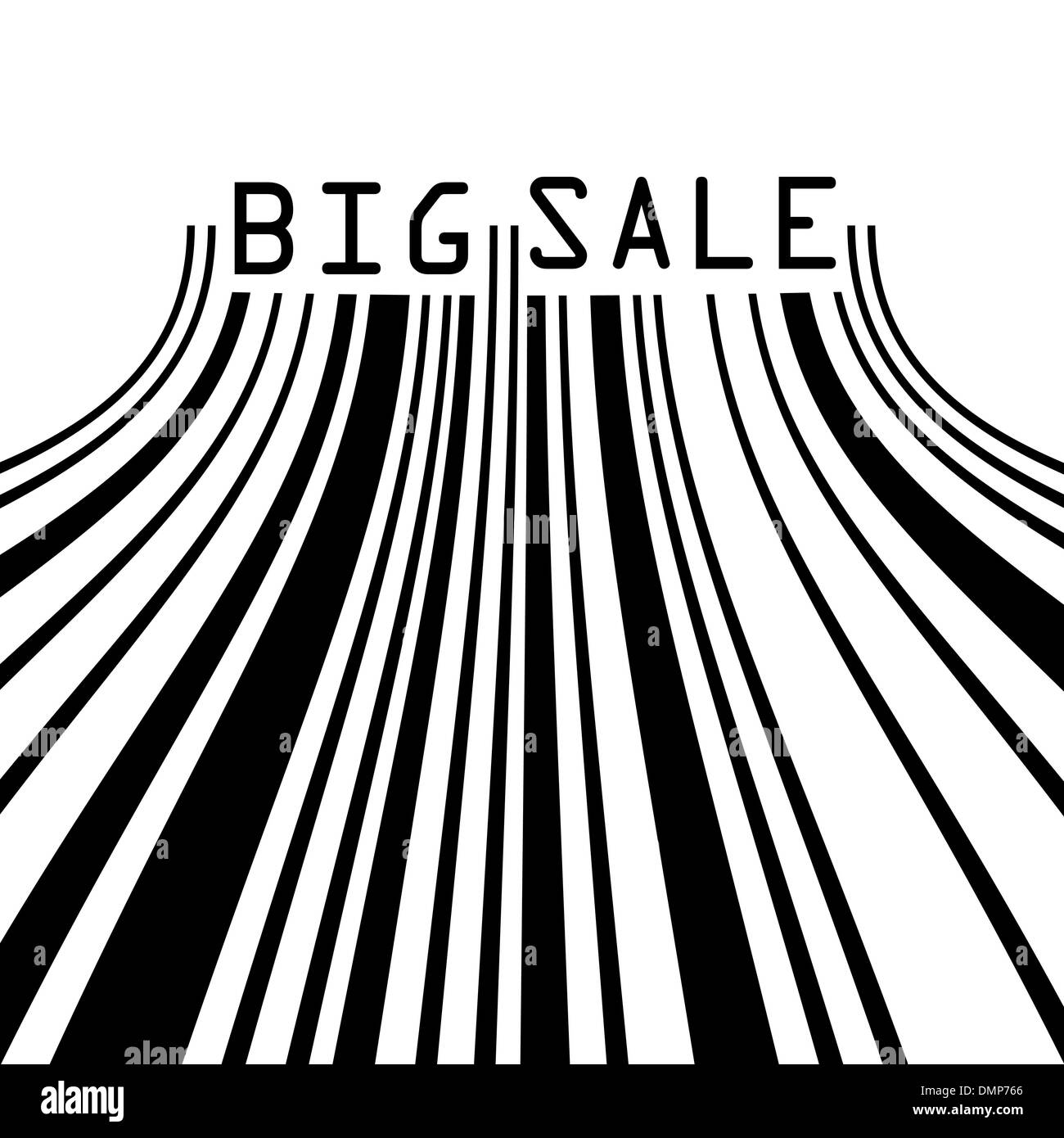 Big Sale bar codes all data is fictional. EPS 8 Stock Vector