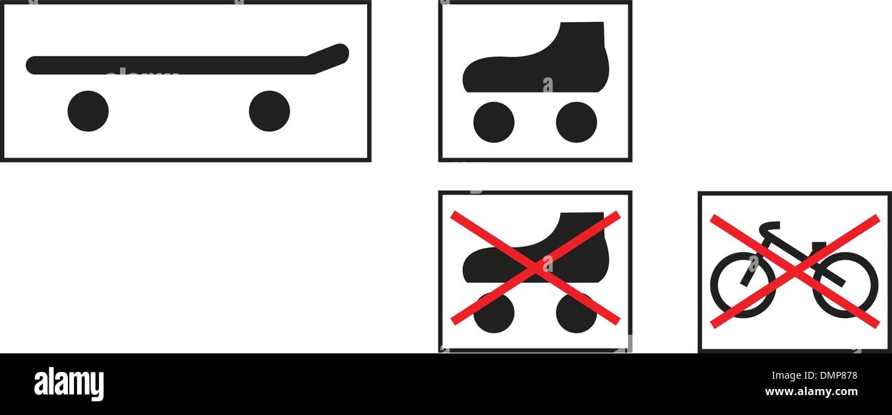 Permitted Action Sign Forbidden or permitted to ride Stock Vector Images - Alamy