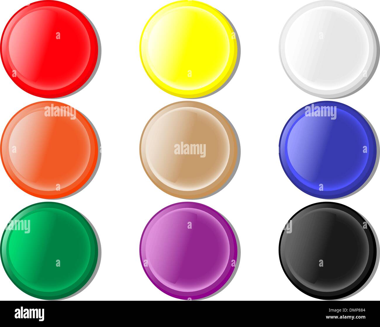 Round buttons Stock Vector