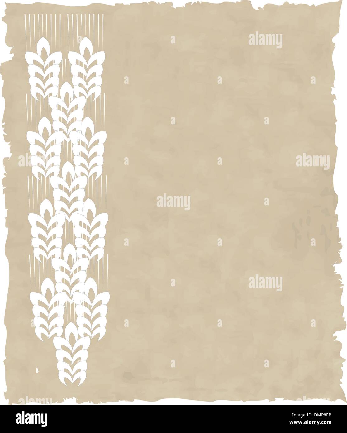the vector wreath on old paper Stock Vector Image & Art - Alamy
