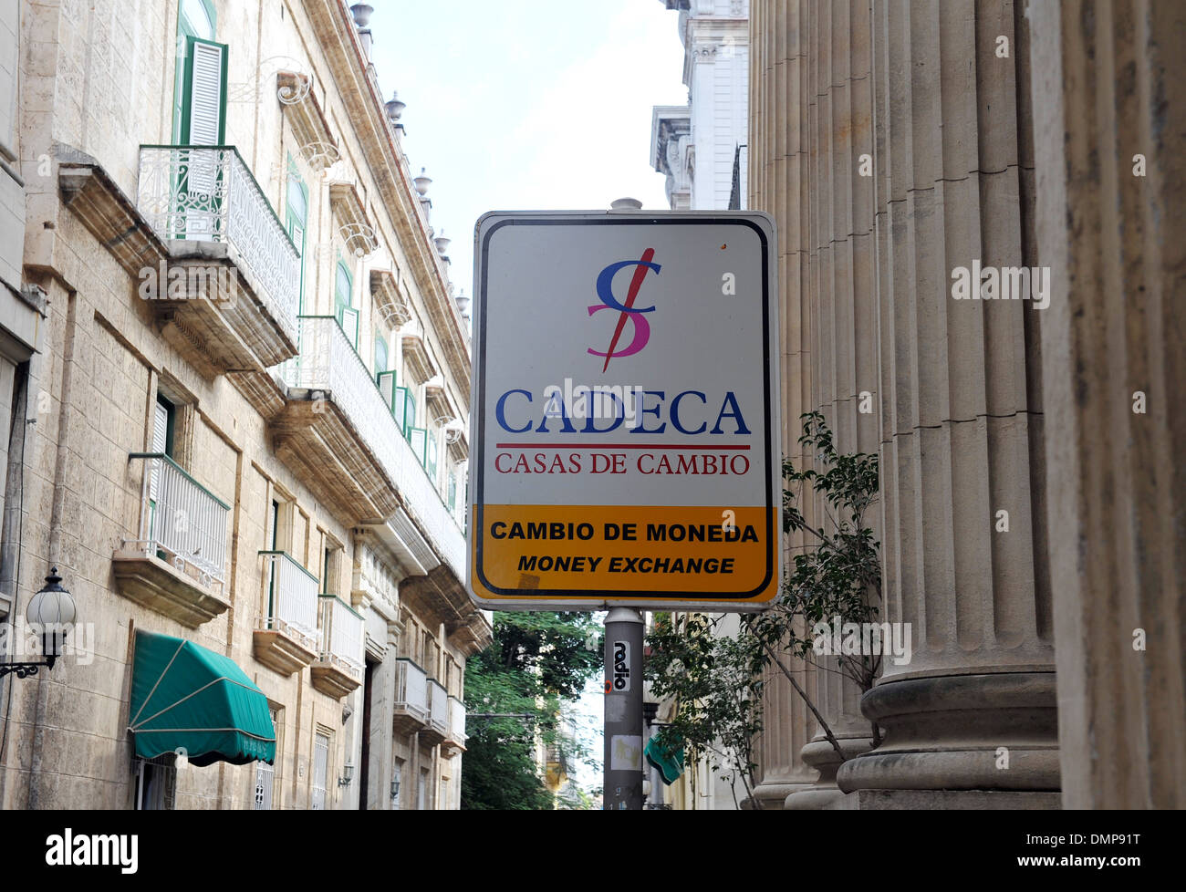 Cadeca, official money exchange in Havana, Cuba Stock Photo