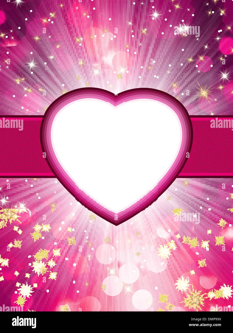 Shiny hearts bokeh light Valentine's day background Stock Vector Image ...