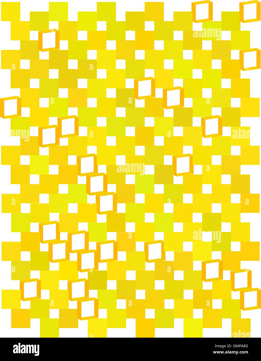 vane pattern yellow 3D Stock Vector