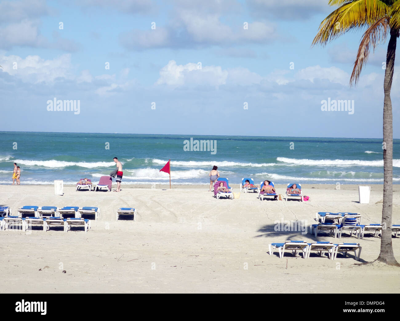 Beach in Varadero, Cuba Stock Photo