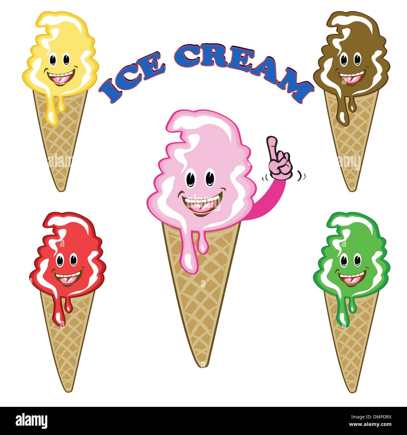 Ice Cream Hand Vector Art PNG, Ice Cream Showing Dislike Hand Sign, Fun, Bad,  Cartoon PNG Image For Free Download