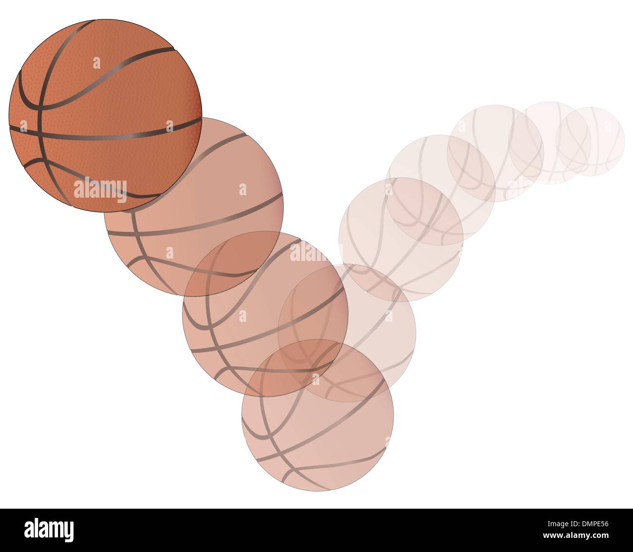 Bouncing ball illustration hi-res stock photography and images - Alamy
