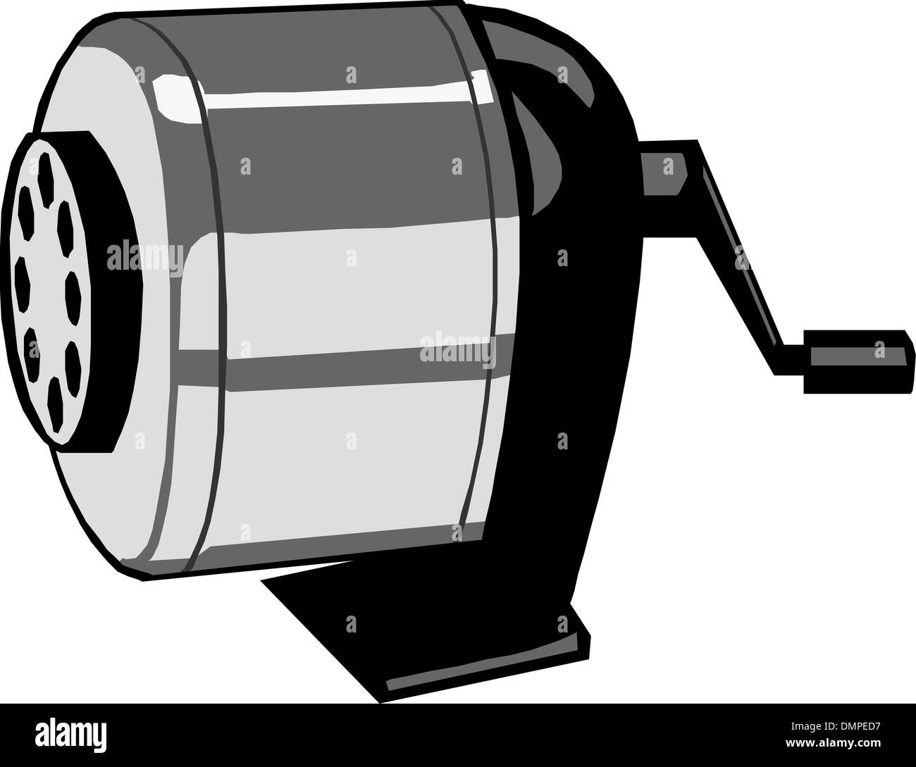 Pencil sharpener isolated Black and White Stock Photos & Images - Alamy