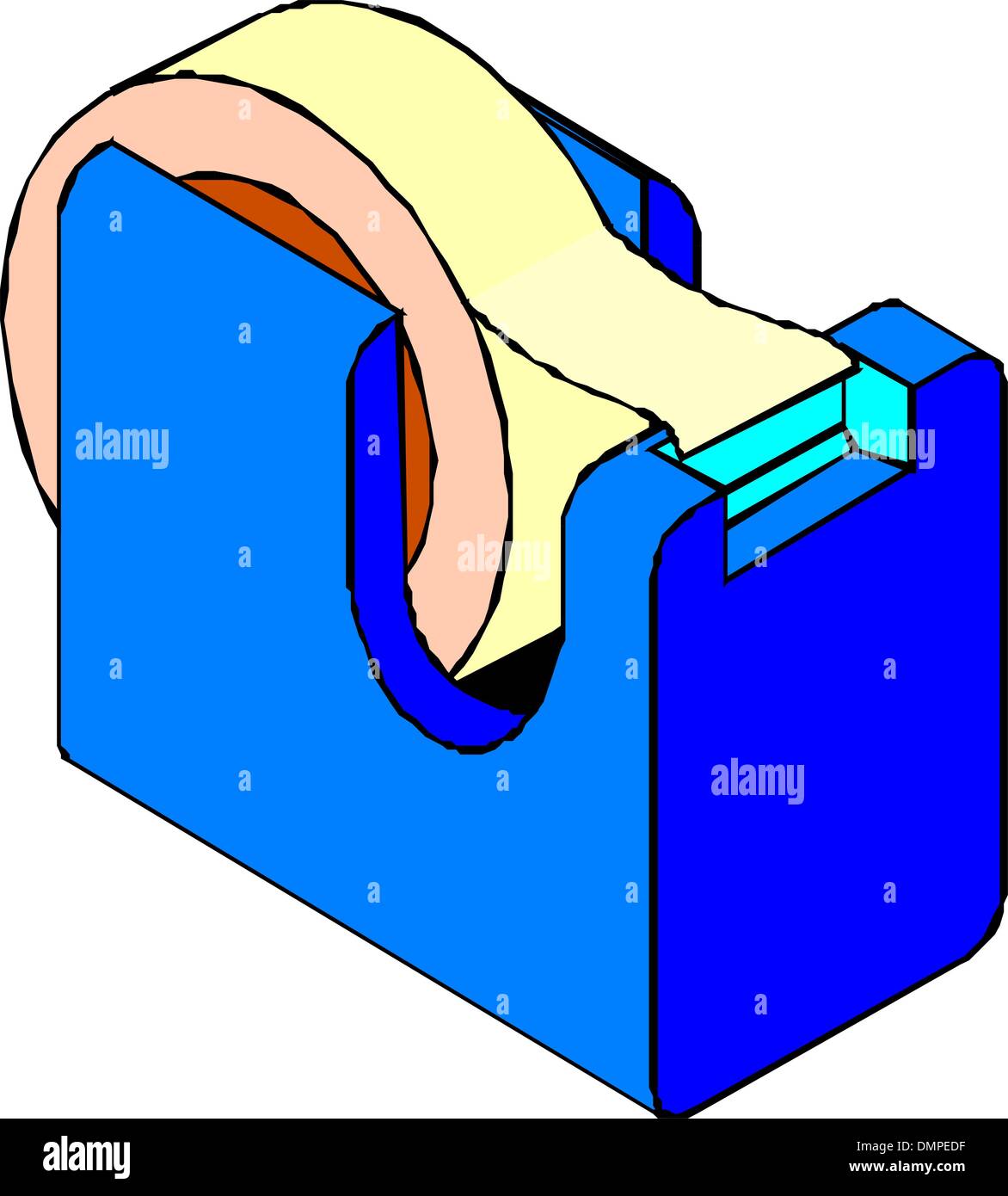 Adhesive tape dispenser Stock Vector Image & Art - Alamy