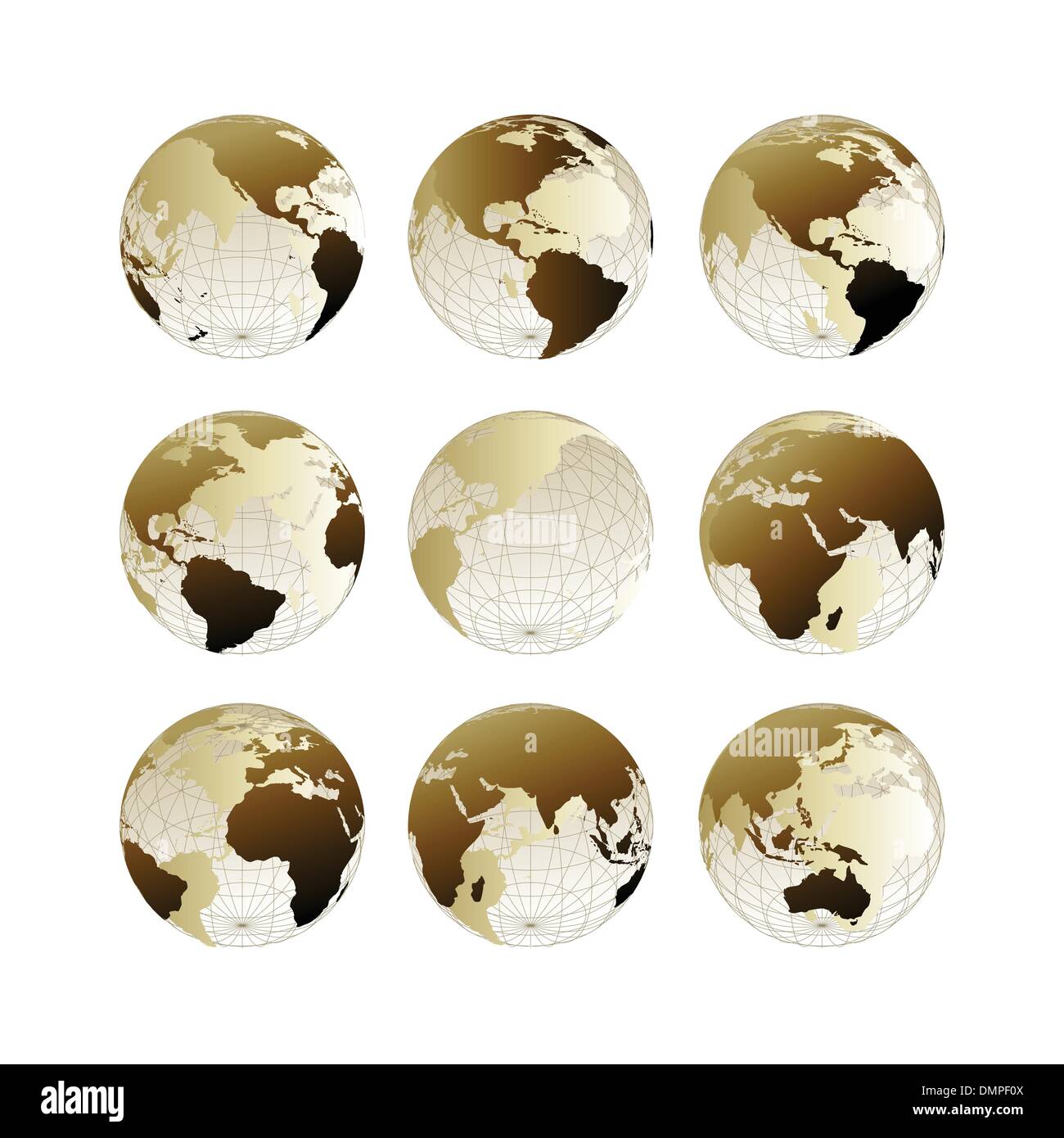 Set of Earth globes Stock Vector Image & Art - Alamy