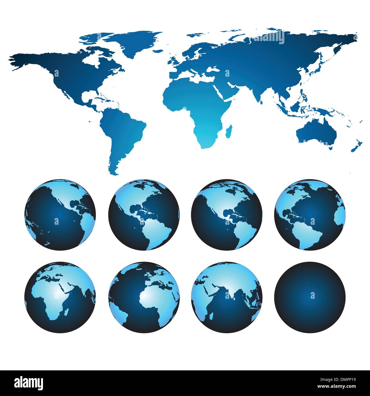 Set of Earth globes Stock Vector Image & Art - Alamy