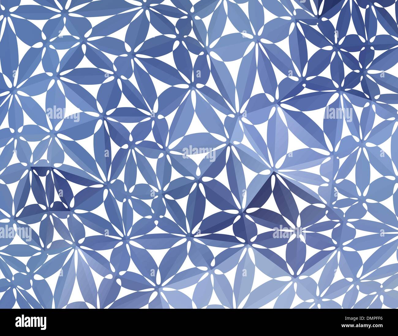 Blue floral pattern Stock Vector