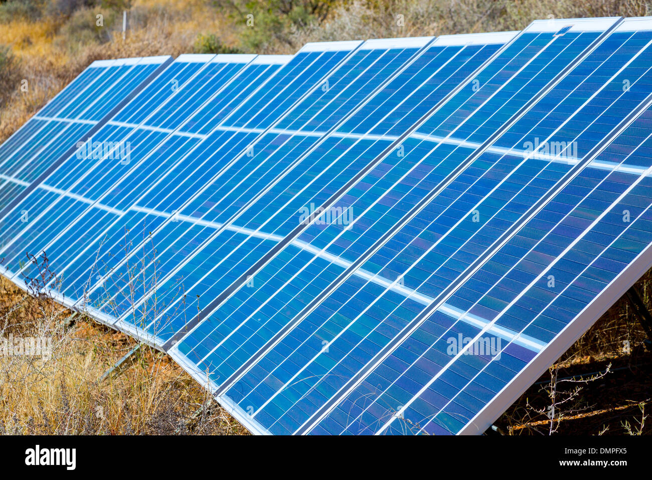 Electric panel solar power elements Stock Photo