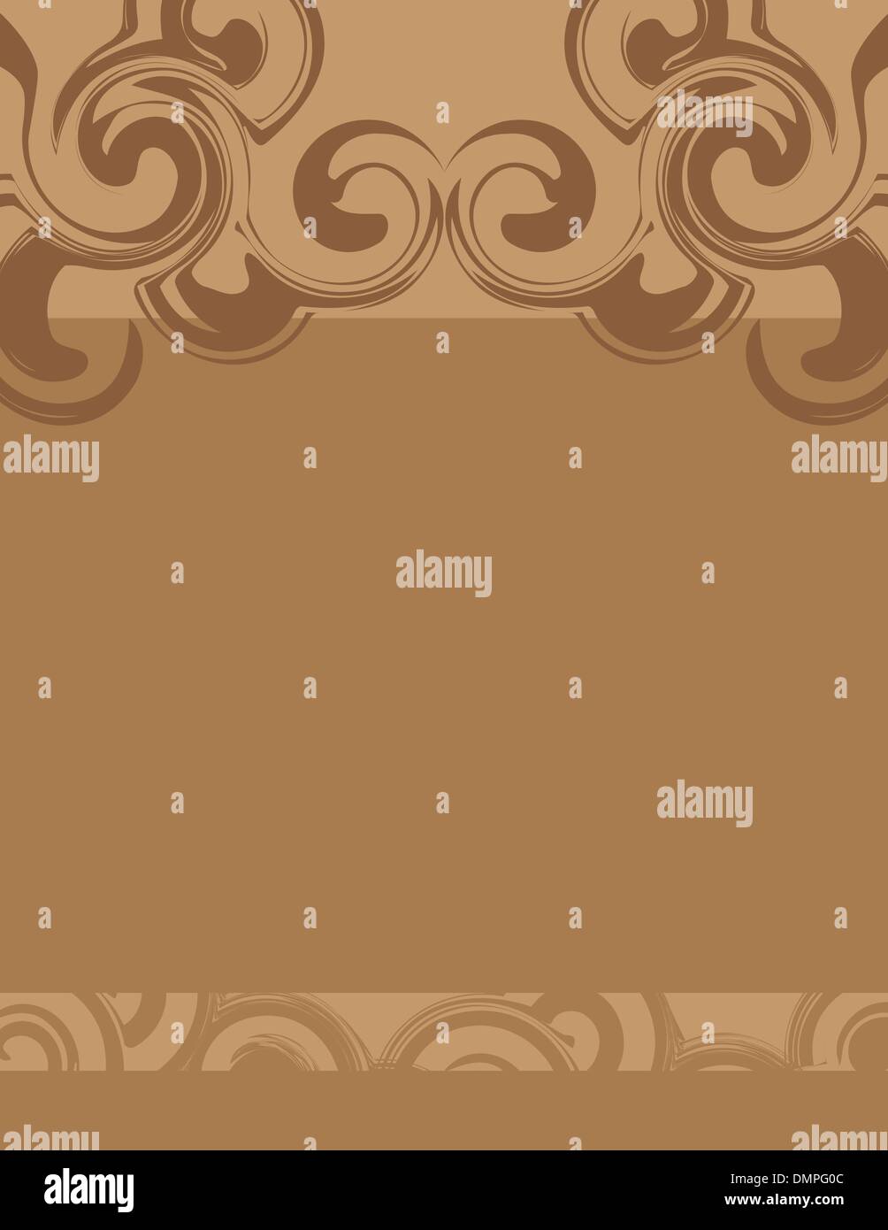 Swirly brown background Stock Vector