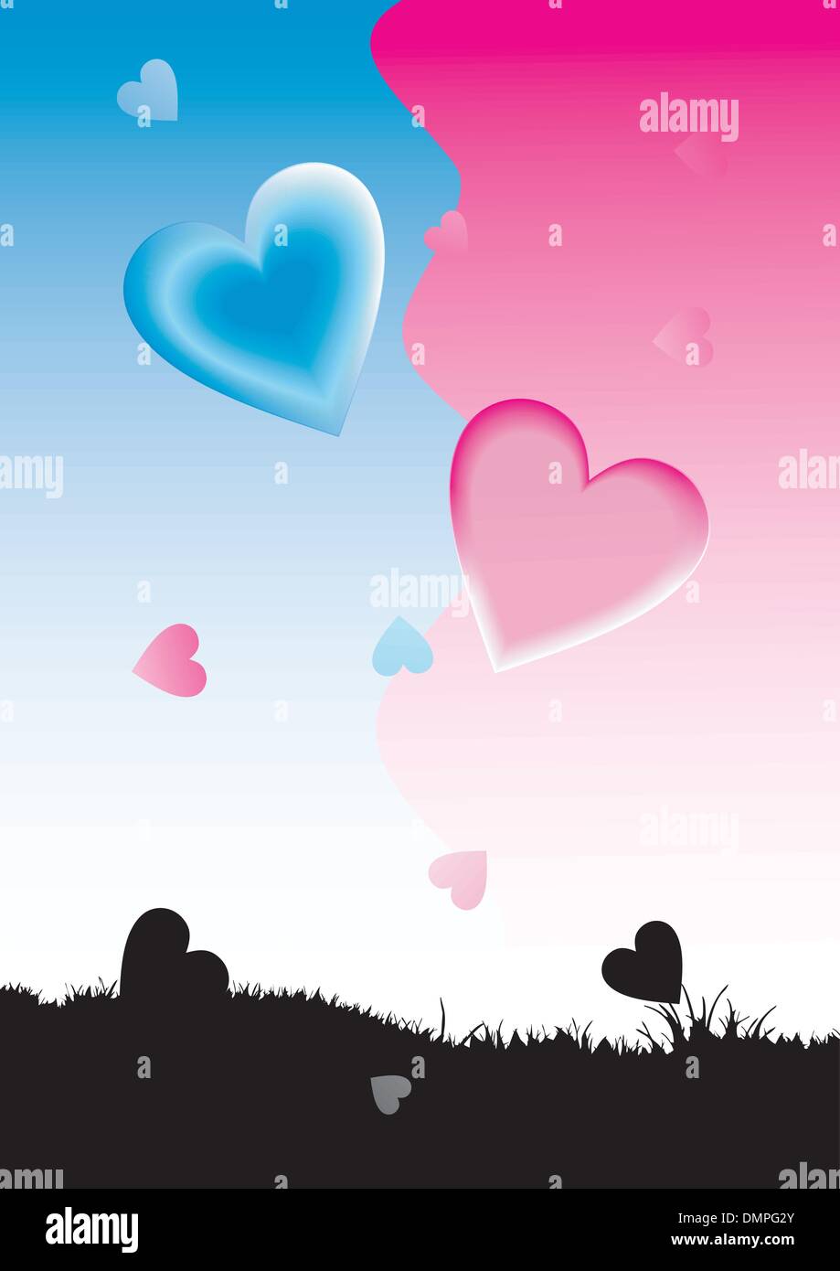 Valentine card. Heart shape Stock Vector Image & Art - Alamy