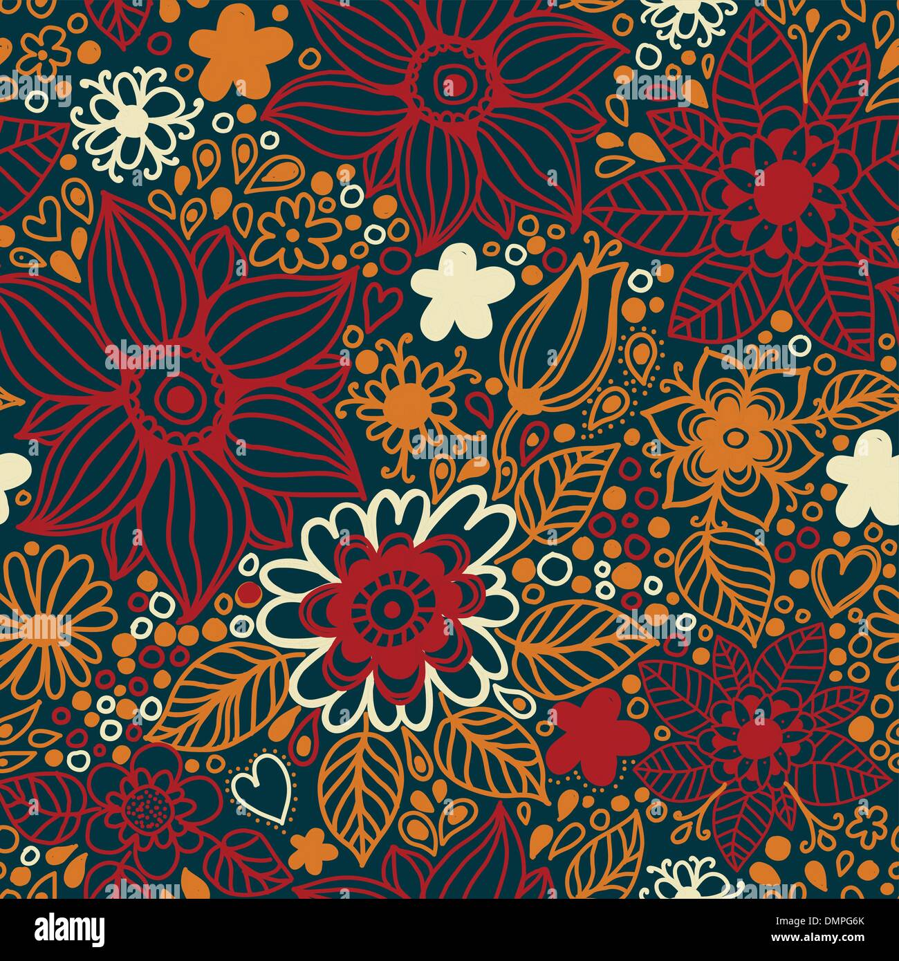 Seamless texture with flowers Stock Vector Image & Art - Alamy
