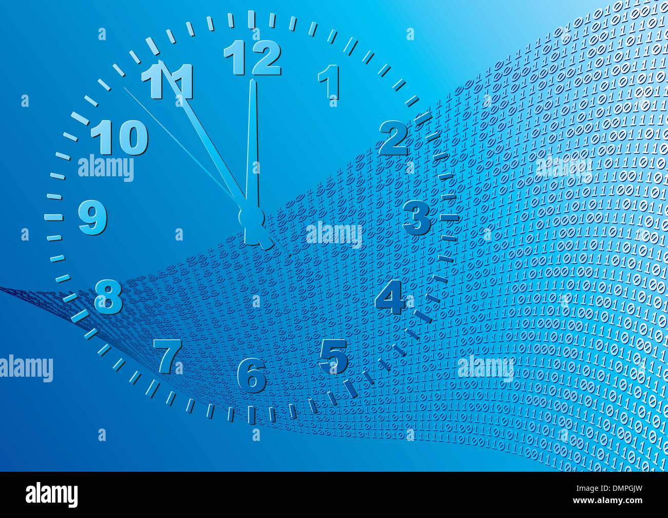 Abstract blue background. Time Stock Vector Image & Art Alamy