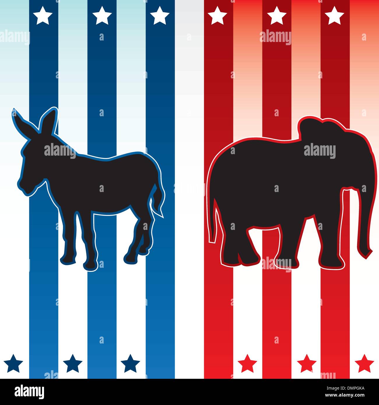American election vector illustration Stock Vector