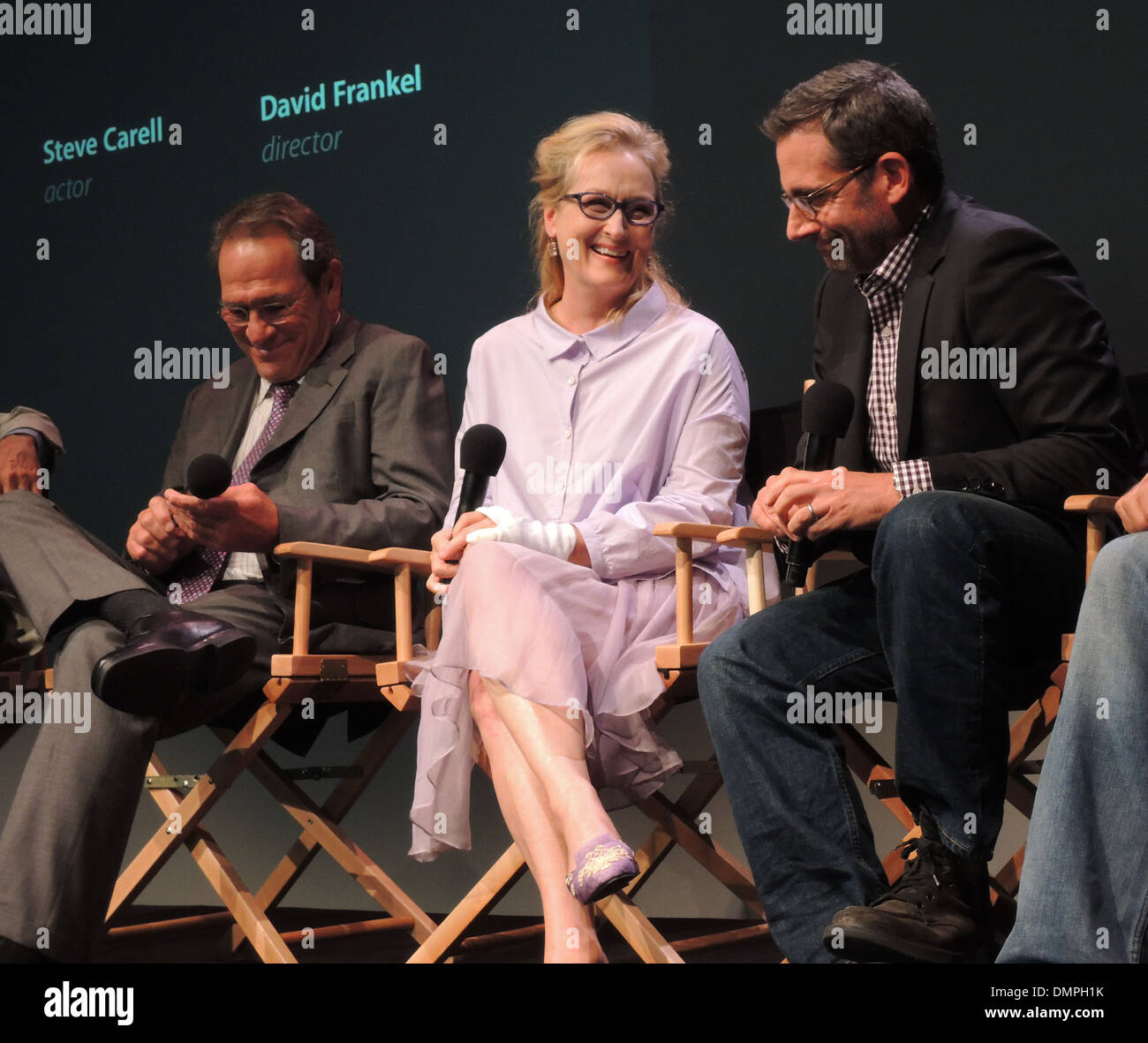 Tommy Lee Jones Meryl Streep Steve Carell Apple Store Presents: Meet Stock  Photo - Alamy