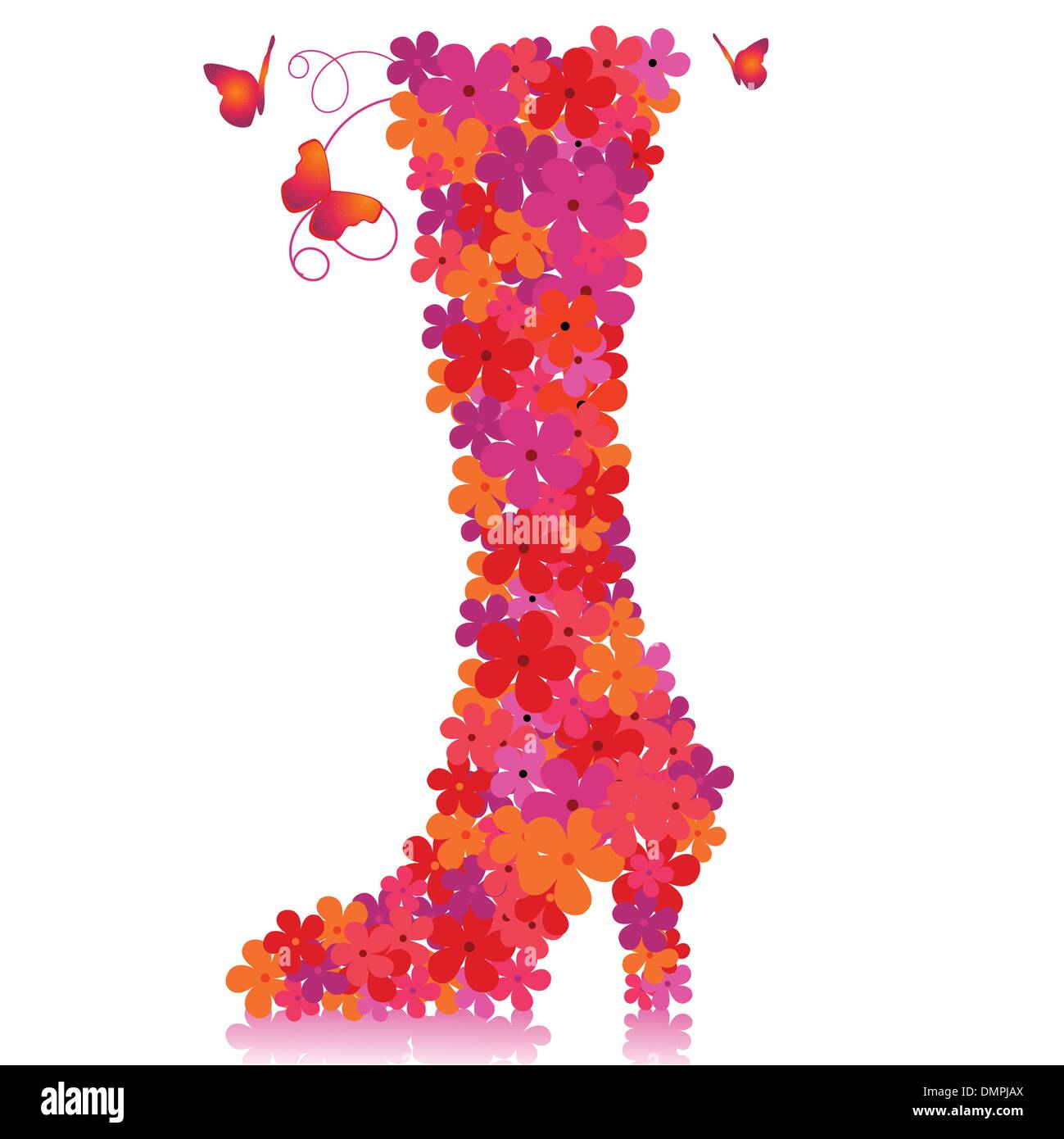 Vector floral shoe Stock Vector Image & Art - Alamy