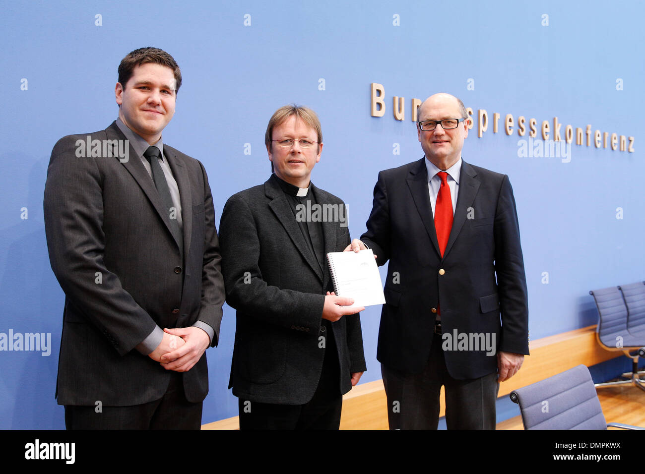 Berlin, Germany. December 16th, 2013. Prelate Dutzmann, Ev. Chairman of