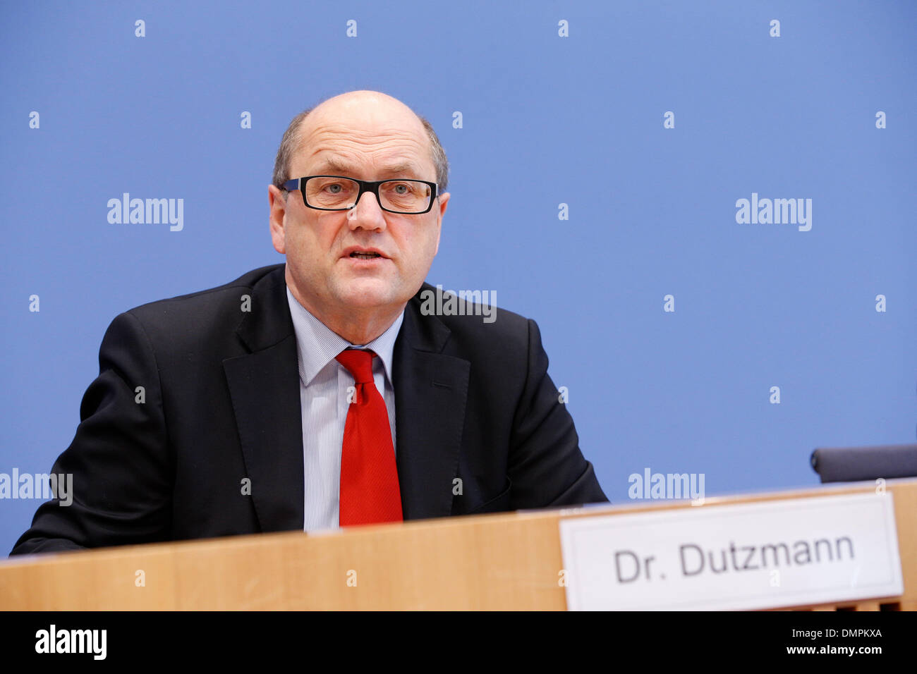 Berlin, Germany. December 16th, 2013. Prelate Dutzmann, Ev. Chairman of