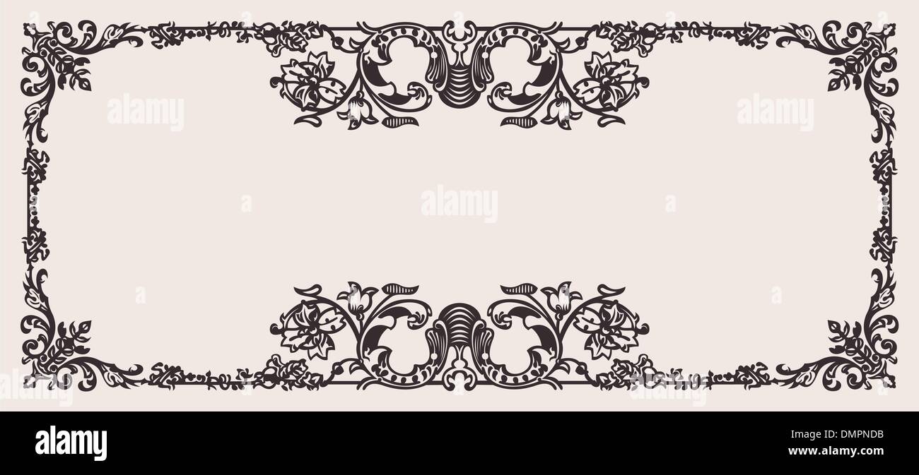 Antique Ornate Frame Scalable And Editable Vector Illustration Stock Vector Image Art Alamy