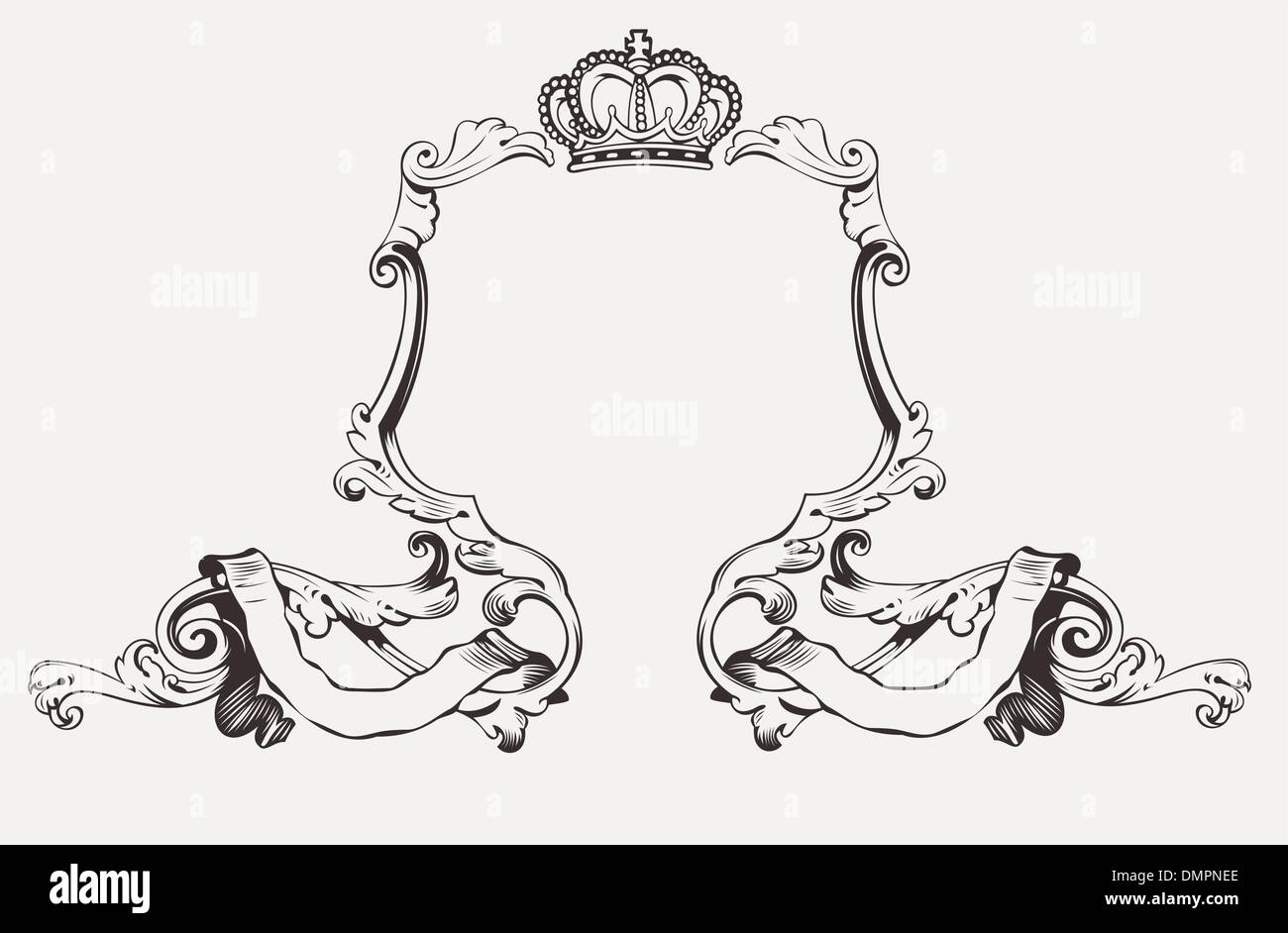 Elegant royal frame crown hires stock photography and images Alamy