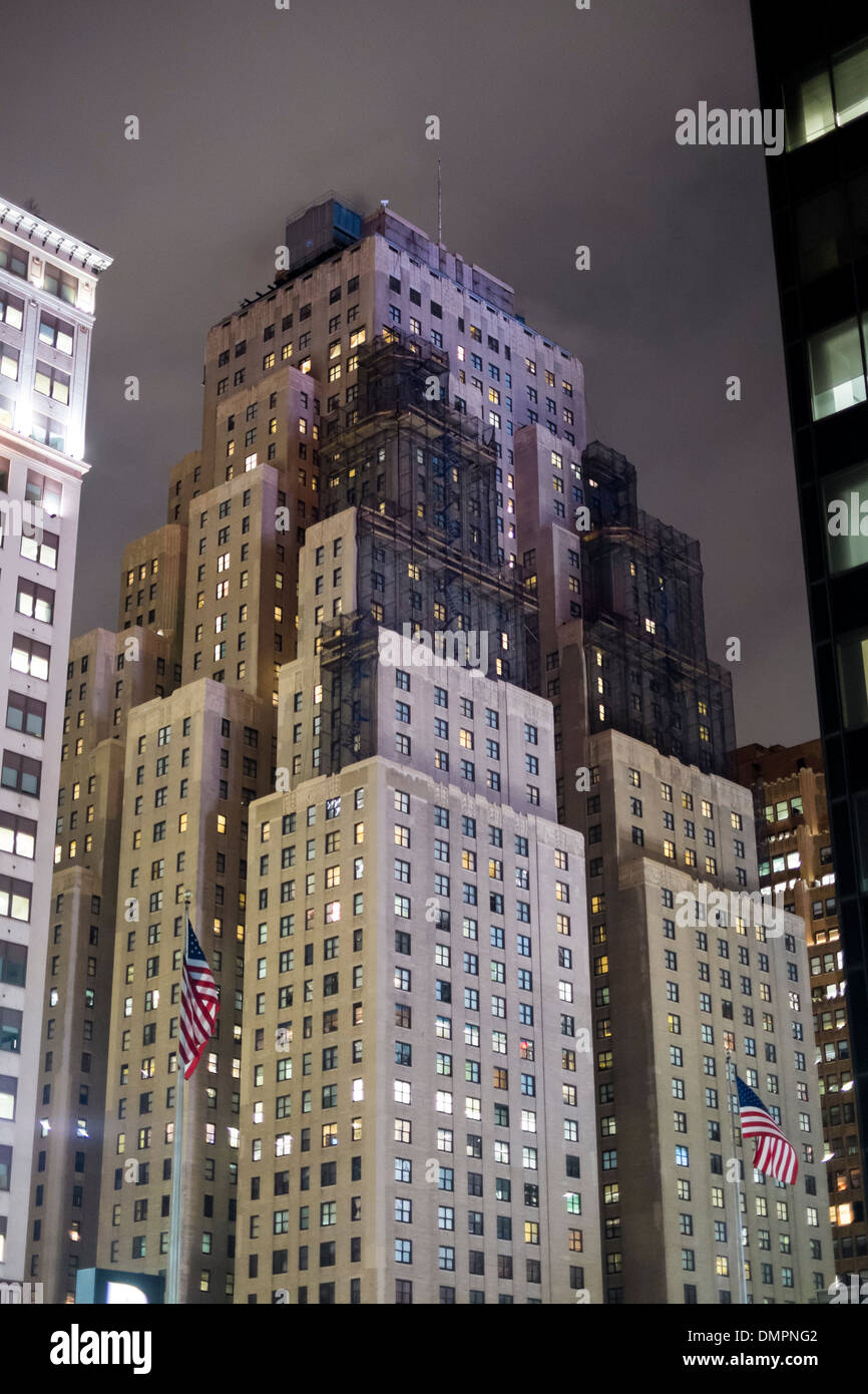 The New Yorker Hotel building on 8th Street in New York, US Stock Photo