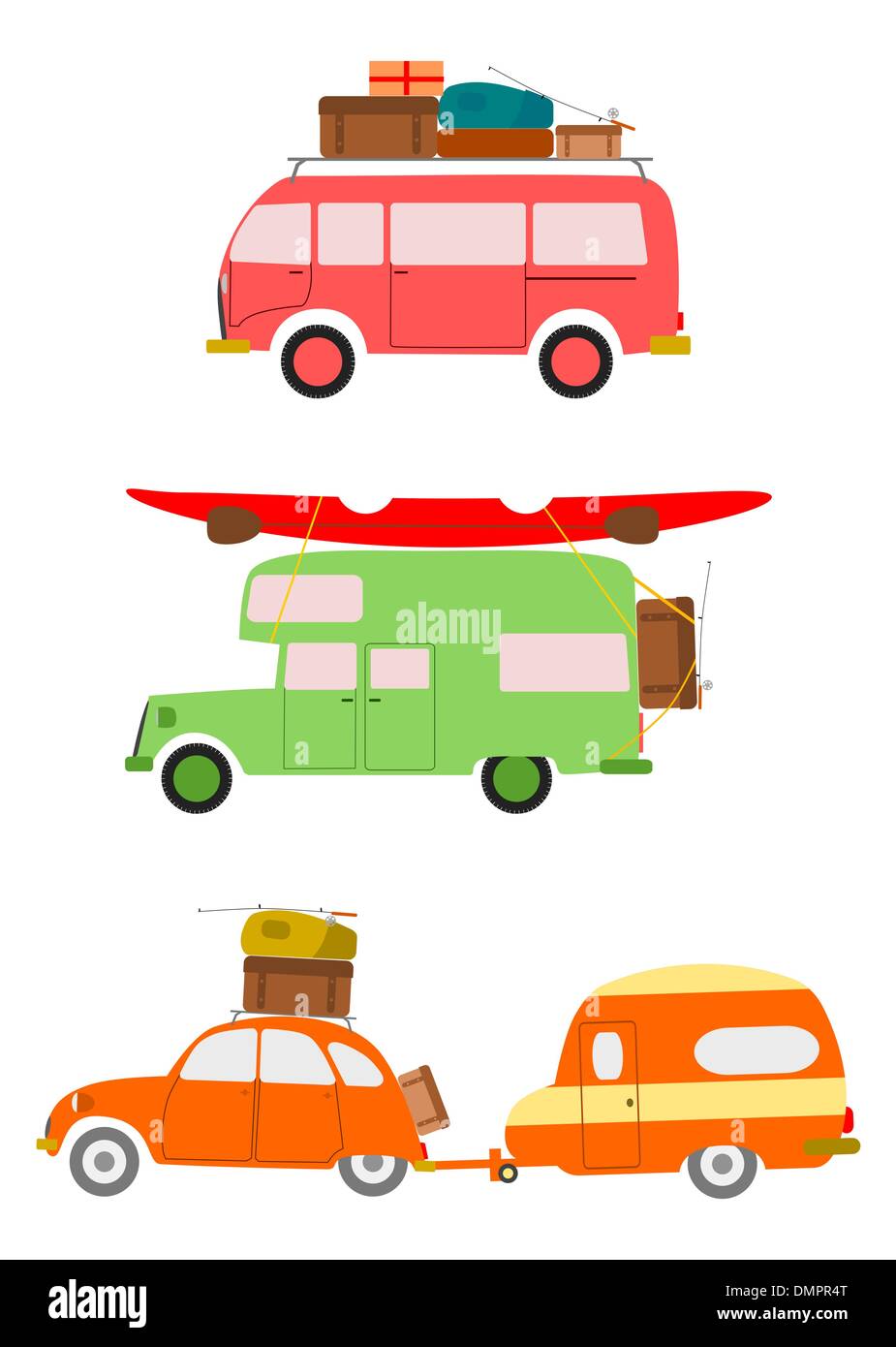 Caravan holidays Stock Vector Images - Alamy