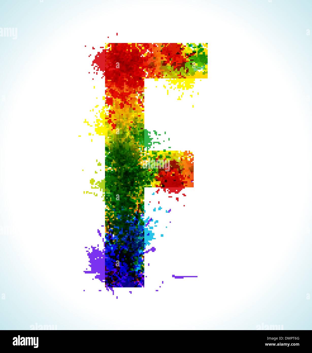 Gradient vector splashes font Stock Vector Image & Art - Alamy