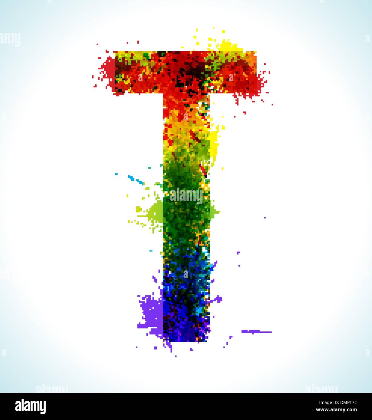 Gradient vector splashes font Stock Vector Image & Art - Alamy