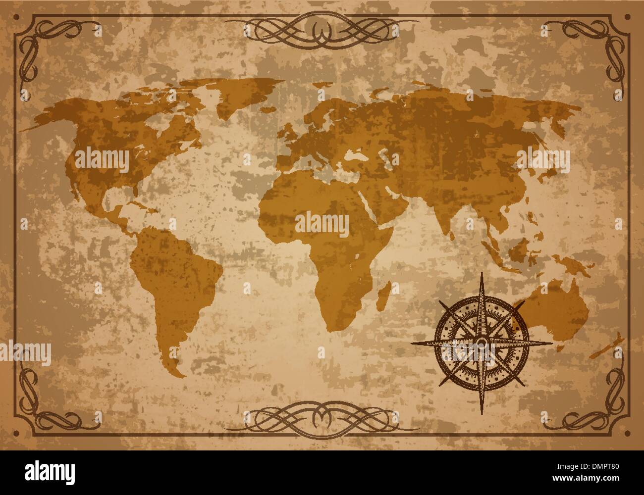 Old Map. Vector Paper texture Stock Vector Image & Art - Alamy