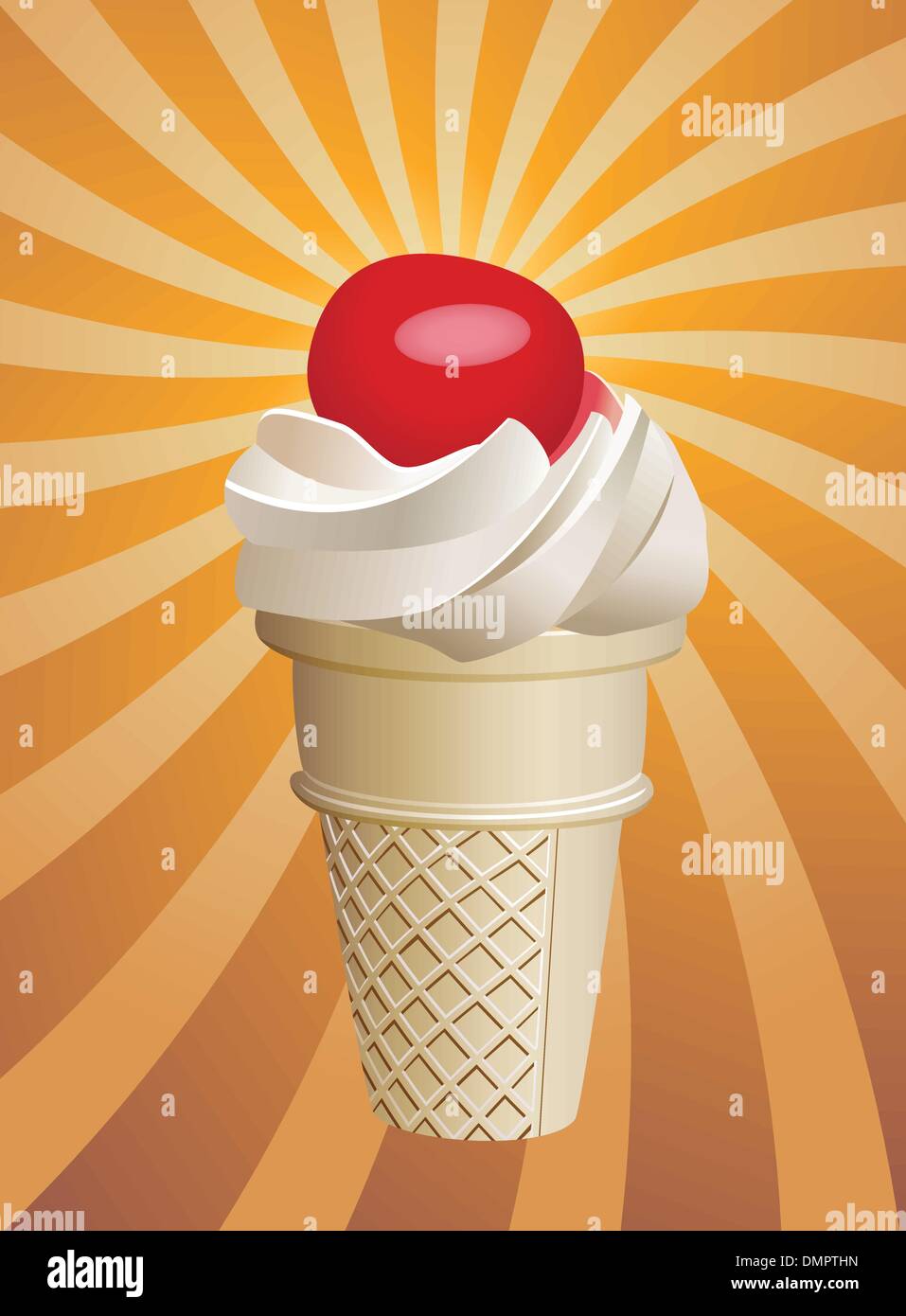 vector icecream cone Stock Vector Image & Art - Alamy