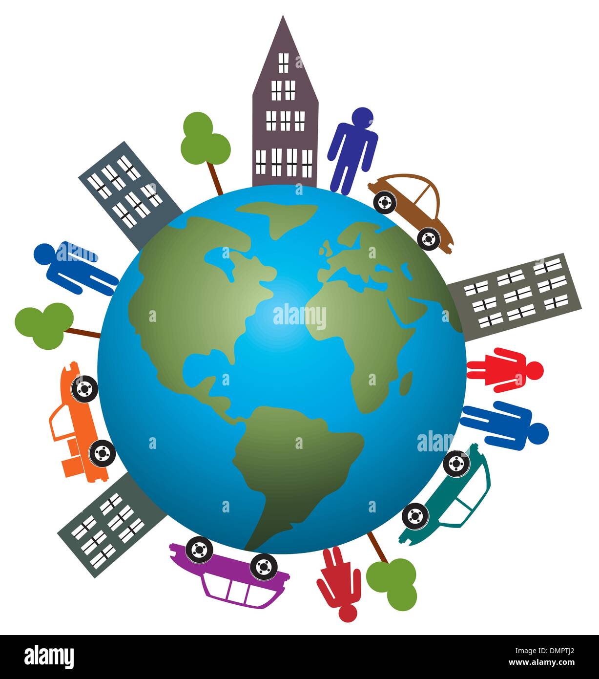 vector  life on our earth Stock Vector