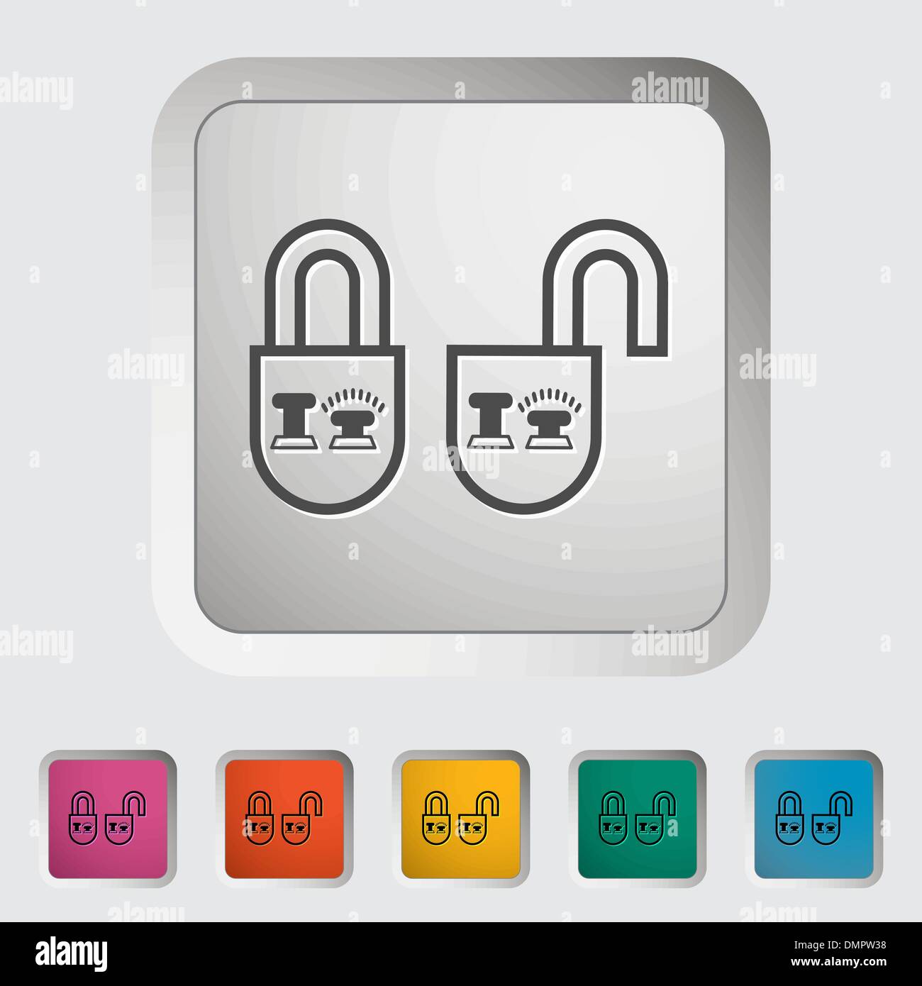 Locking doors Stock Vector