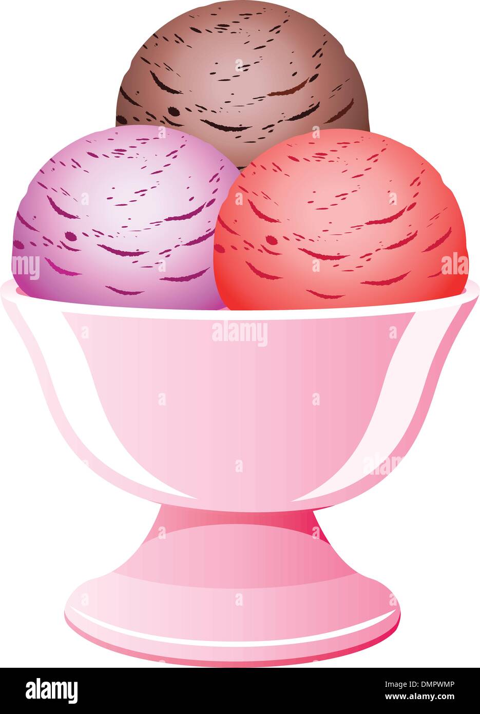 vector icecream in a bowl Stock Vector Image & Art - Alamy