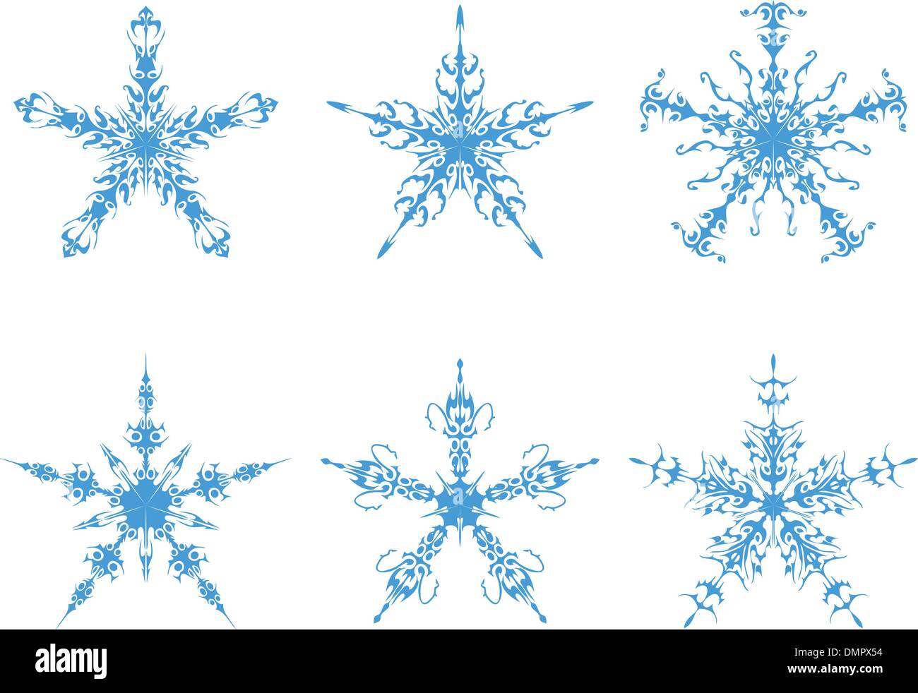 the Snowflakes vector set Stock Vector Image & Art - Alamy