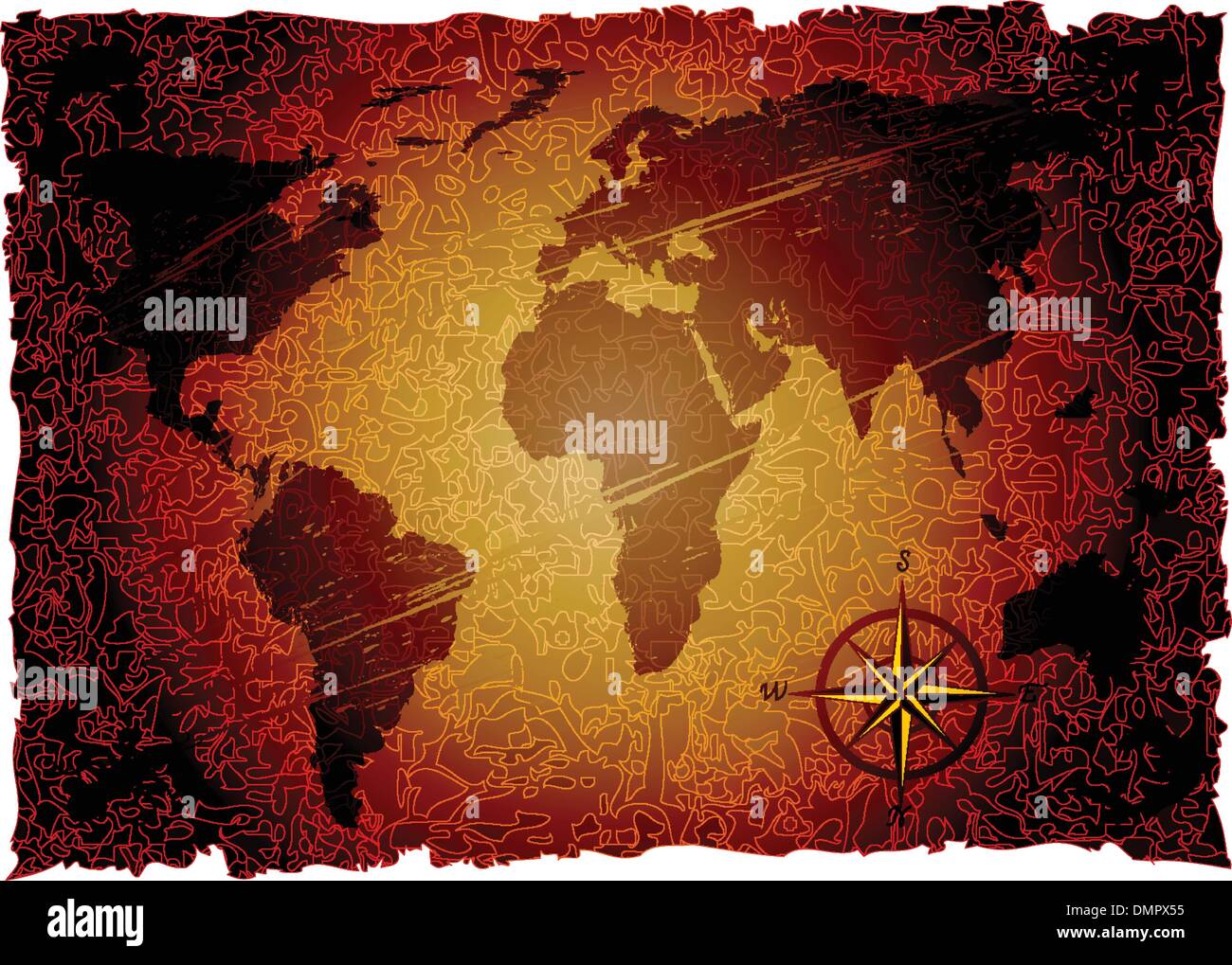 the vector grunge old map Stock Vector Image & Art - Alamy