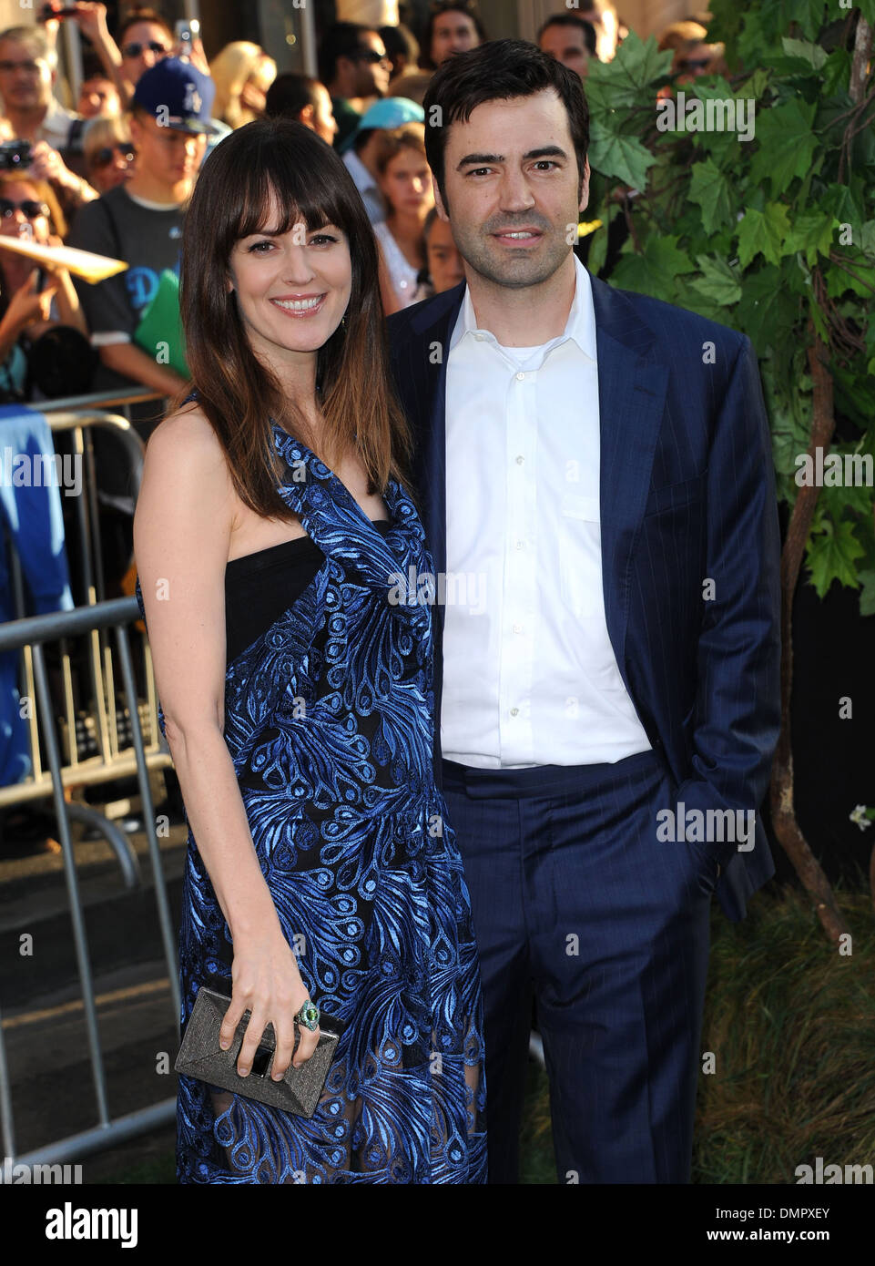 Rosemarie DeWitt and Ron Livingston World Premiere of 'The Odd Life of Timothy Green' at El Capitan Theater - Arrivals Los Stock Photo