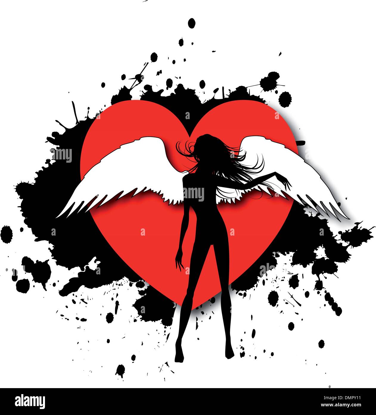 the vector abstract hearts background Stock Vector Image & Art - Alamy
