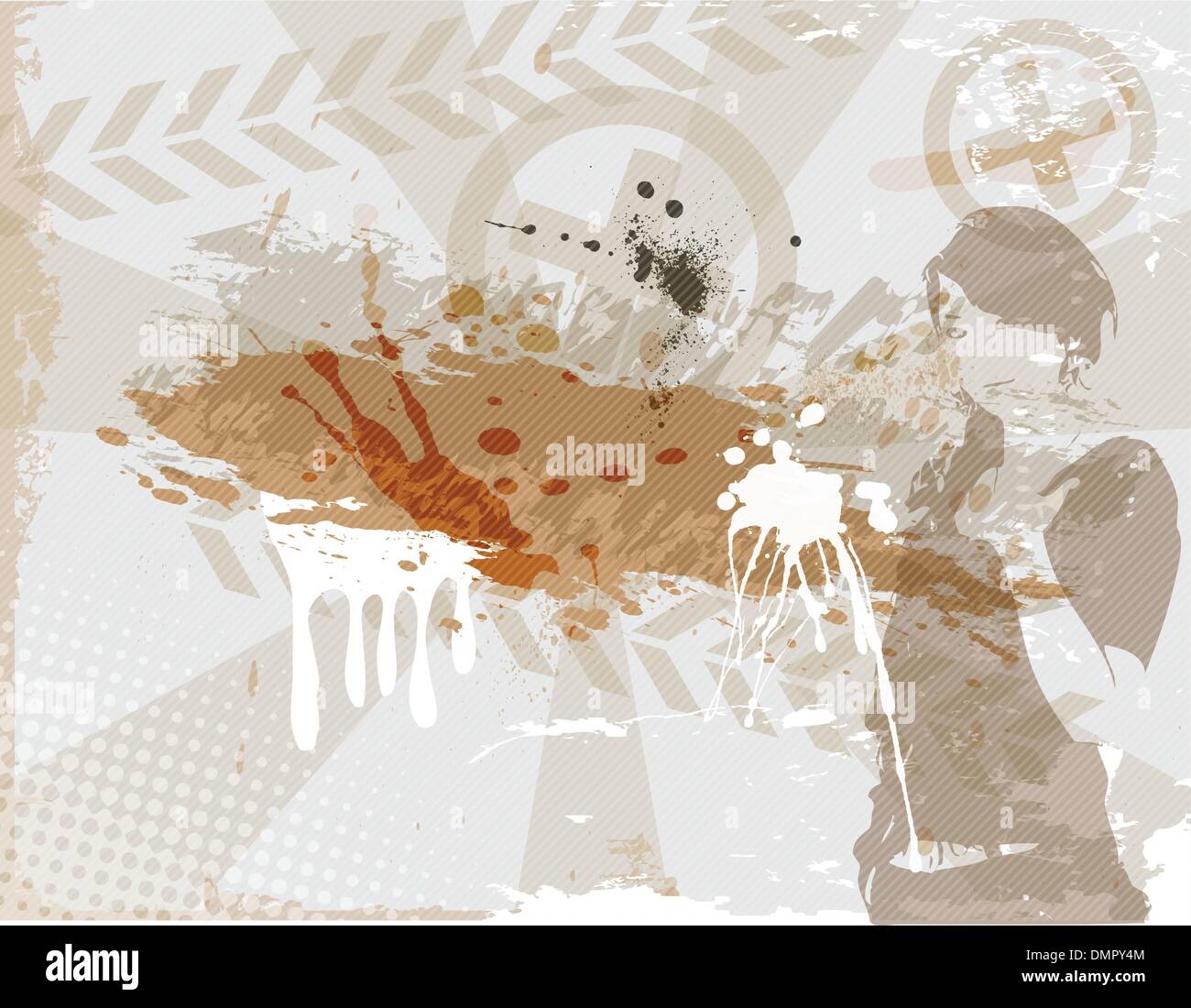 the vector grunge brown background eps 10 Stock Vector Image & Art - Alamy