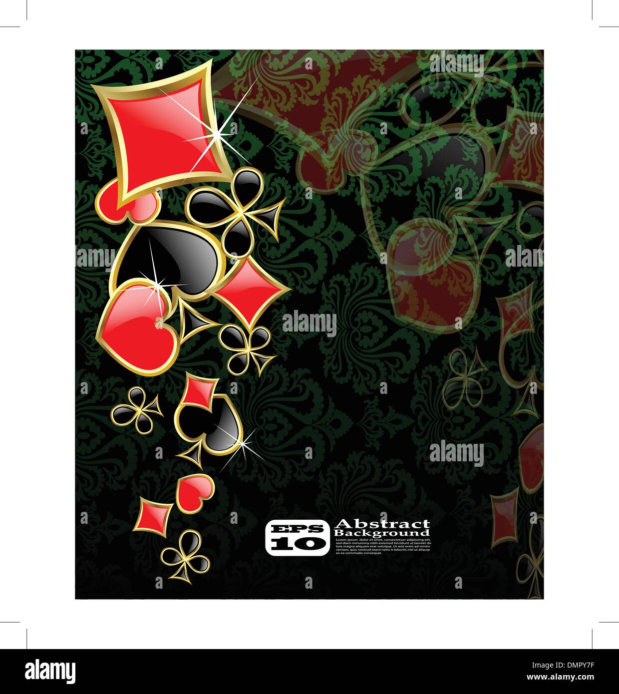 the vector abstract play card background Stock Vector Image & Art - Alamy