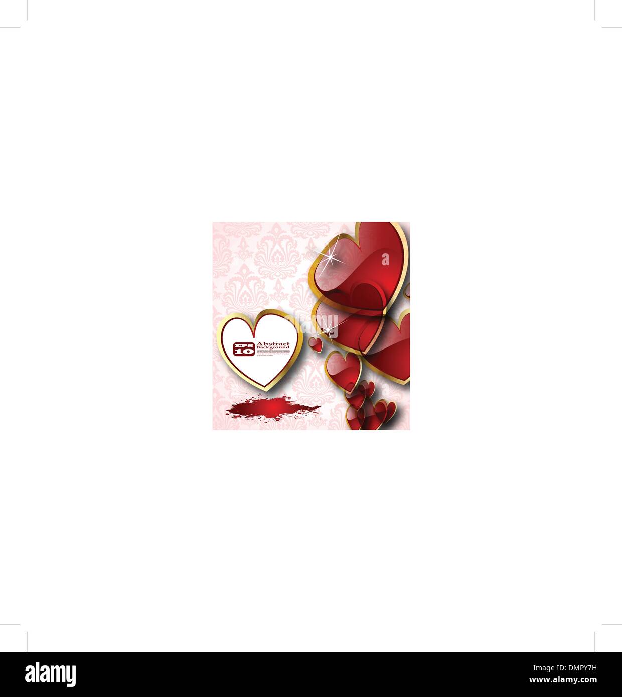 the vector abstract hearts background Stock Vector Image & Art - Alamy